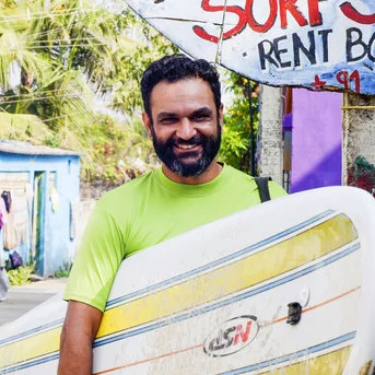 Apu — Social entrepreneur and our host in Goa Apu — Social entrepreneur and our host in Goa