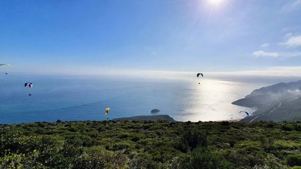 Paragliding over Arrábida Natural Park